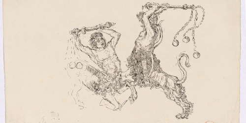 image for: Marià Fortuny - Centaures lluitant - Cap a 1867-1872
