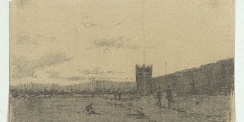 image for: Marià Fortuny - [Mu]ros de Tetuán - Cap a 1860