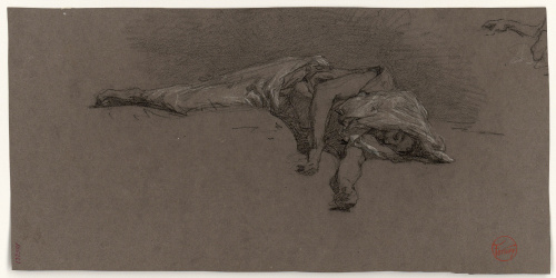 image for: Marià Fortuny - Marroquí ferit. Estudi per al quadre «La batalla de Tetuan» - Cap a 1860-1862