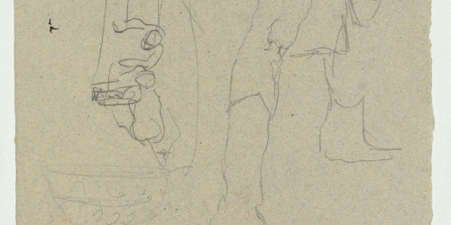 image for: Marià Fortuny - Estudi per al quadre «L'elecció de la model» i altres apunts (anvers) / Estudi per al quadre «L'elecció de la model» (revers) - Cap a 1868-1870