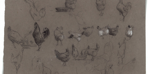 image for: Marià Fortuny - Estudi per al quadre «El corral» - Cap a 1869