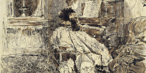 image for: Marià Fortuny - Cecilia de Madrazo tocant el piano - 1869