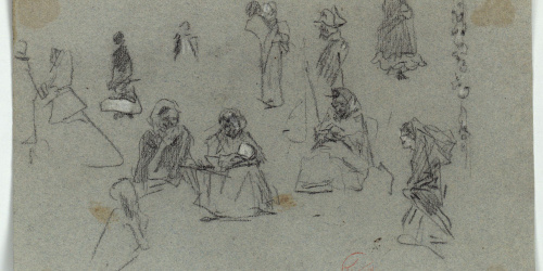 image for: Marià Fortuny - Figures femenines - Cap a 1870-1872