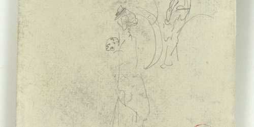 image for: Marià Fortuny - Esbós de figures - Cap a 1867-1872