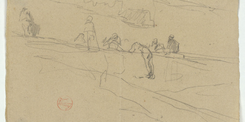image for: Marià Fortuny - Croquis de figures - Cap a 1870-1872