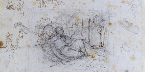 image for: Marià Fortuny - Home ajagut - Cap a 1854-1855