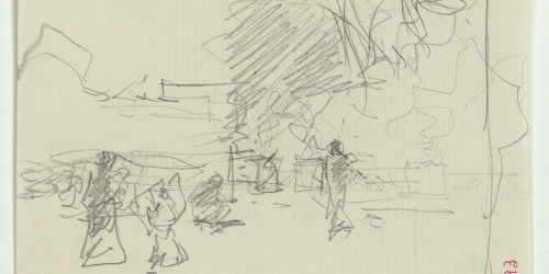 image for: Marià Fortuny - Croquis de figures - Cap a 1870-1872