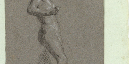 image for: Marià Fortuny - Estudi acadèmic de nu masculí - Cap a 1856-1858