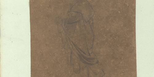 image for: Marià Fortuny - Estudi acadèmic de figura masculina - Cap a 1856-1858