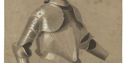 image for: Marià Fortuny - Part d'armadura - Cap a 1856-1858