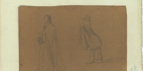 image for: Marià Fortuny - Estudi acadèmic de figures masculines - Cap a 1856-1858