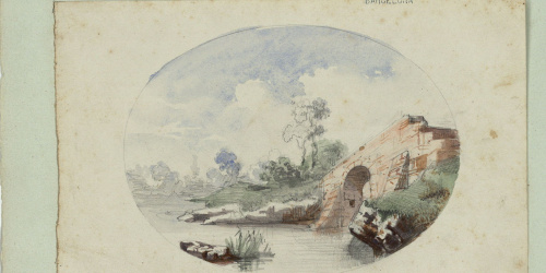 image for: Marià Fortuny - Paisatge fluvial - Cap a 1853-1856