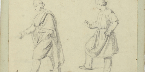 image for: Marià Fortuny - Estudi acadèmic de figures masculines - Cap a 1856-1858