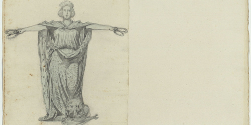 image for: Marià Fortuny - Figura d&#039;una matrona, símbol de Castella - Cap a 1856-1858