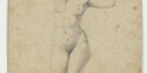 image for: Marià Fortuny - Estudi acadèmic de nu femení - Cap a 1856-1858