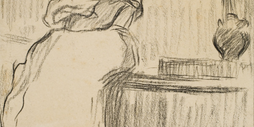 image for: Isidre Nonell - Dona omplint un càntir - Cap a 1890-1896