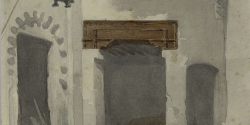 Marià Fortuny - Interior de la casa en donde pasamos los primeros dias en Tetuán - Cap a 1860 image for: Marià Fortuny - Interior de la casa en donde pasamos los primeros dias en Tetuán - Cap a 1860