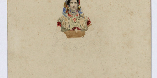 image for: Marià Fortuny - Núvia jueva - Cap a 1860-1862