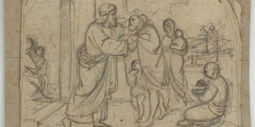 image for: Marià Fortuny - Escena bíblica - Cap a 1856-1858
