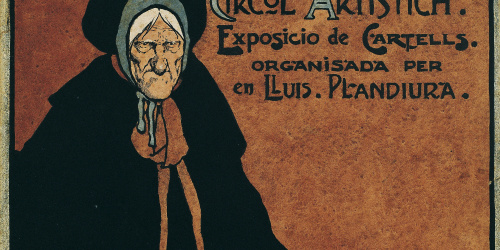 image for: John Hassall - Estudi per al cartell «Circol Artistich. Exposicio de cartells organisada per en Lluis Plandiura» - Cap a 1902