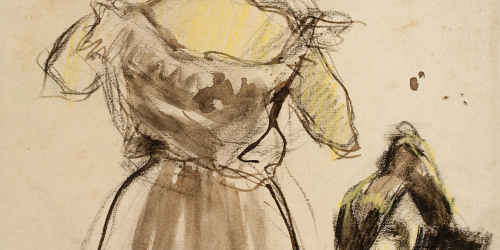 image for: Ricard Canals - Estudi de figura femenina - Cap a 1900-1910