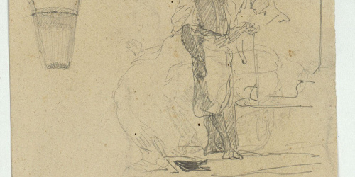 image for: Marià Fortuny - Marroquina (anvers) / Cavall (revers) - Cap a 1860-1862