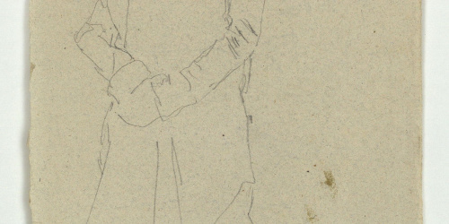 image for: Marià Fortuny - Estudi per al quadre «L&#039;elecció de la model» (anvers) / Estudi per al quadre «L&#039;elecció de la model» (revers) - Cap a 1868-1870