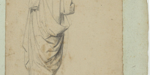 image for: Marià Fortuny - Estudi acadèmic de figura masculina - Cap a 1856-1858