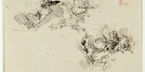 image for: Marià Fortuny - Estudi per al quadre «L'elecció de la model» - Cap a 1868-1870