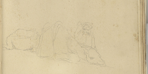 image for: Marià Fortuny - Estudi per a l&#039;aquarel·la «El cameller» - Cap a 1862-1865