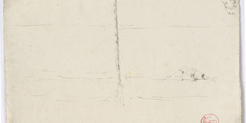 image for: Marià Fortuny - Estudi per al quadre «Platja de Portici» - Cap a 1874