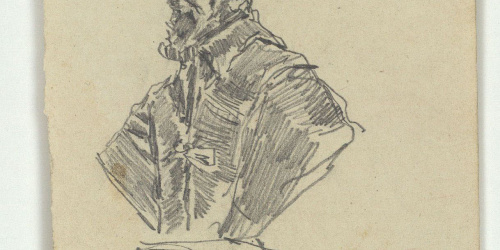 image for: Marià Fortuny - Bust escultòric d&#039;un papa (anvers) / Lleó heràldic (revers) - Cap a 1863-1867