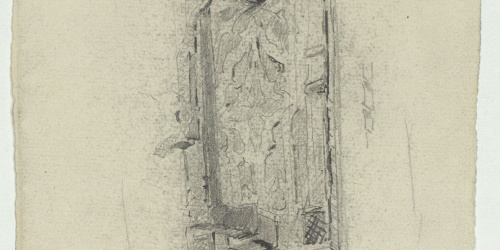 image for: Marià Fortuny - Pany de porta d'estil musulmà - Cap a 1870-1872