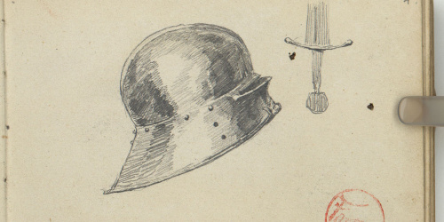 image for: Marià Fortuny - Casc i pom d&#039;espasa - Cap a 1873