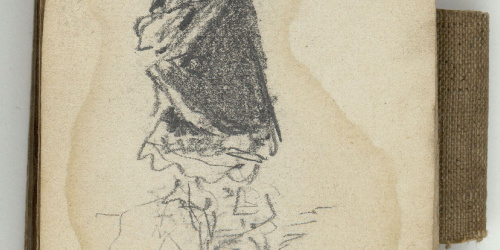 image for: Marià Fortuny - Esbós de figura - Cap a 1870