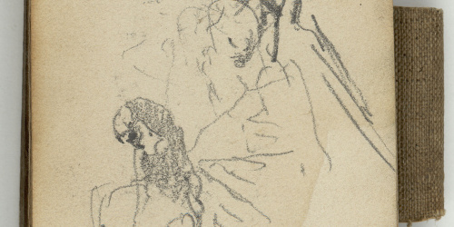 image for: Marià Fortuny - Estudi per al quadre «El col·leccionista d&#039;estampes» - Cap a 1863-1867