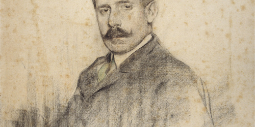 image for: Ramon Casas - Retrat d&#039;Ignacio Zuloaga - Cap a 1905