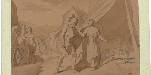 image for: Marià Fortuny - Mort d&#039;un soldat romà - Cap a 1856-1858