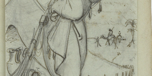 image for: Marià Fortuny - Estudi acadèmic de figura oriental - Cap a 1856-1858