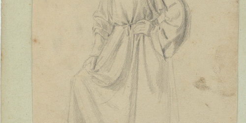 image for: Marià Fortuny - Estudi acadèmic de figura masculina - Cap a 1856-1858