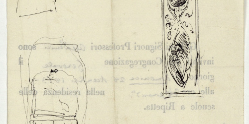 image for: Marià Fortuny - Sanefa d&#039;estil musulmà i altres croquis - Cap a 1873