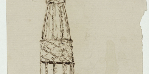 image for: Marià Fortuny - Pom d&#039;espasa d&#039;estil musulmà (anvers) / Esbós d&#039;armadura (revers) - Cap a 1870-1872