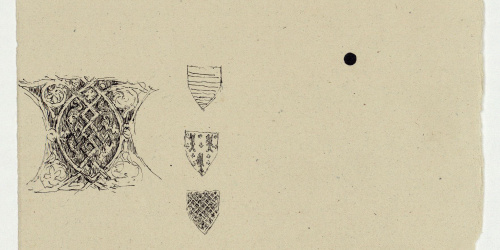 image for: Marià Fortuny - Escuts nobiliaris i motiu ornamental - Cap a 1867-1870
