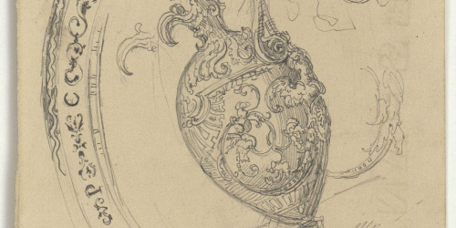 image for: Marià Fortuny - Gerra d&#039;estil rococó i detall d&#039;una sanefa - Cap a 1867-1872