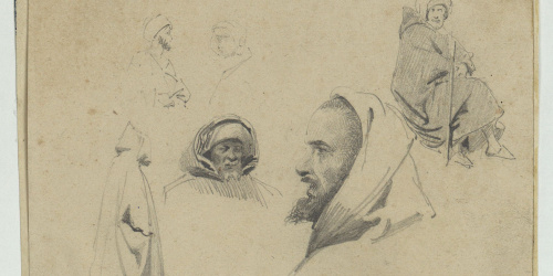 image for: Marià Fortuny - Estudi de marroquins - Cap a 1860-1862