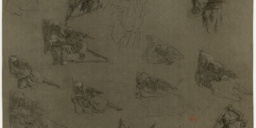 image for: Marià Fortuny - Guerrers marroquins. Estudi per al quadre «La batalla de Tetuan» - Cap a 1860-1862