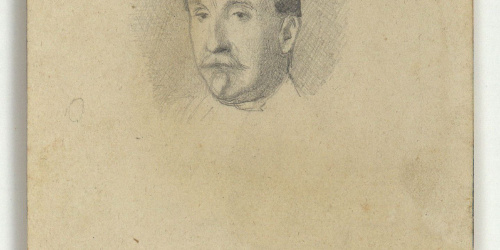 image for: Marià Fortuny - Cap masculí (anvers) / Braç amb una espasa (revers) - Cap a 1860-1862