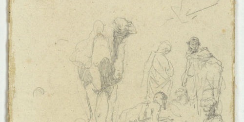 image for: Marià Fortuny - Camell i marroquins - Cap a 1860-1862