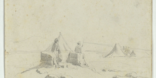 image for: Marià Fortuny - Centinelas a las municiones - Cap a 1860-1862