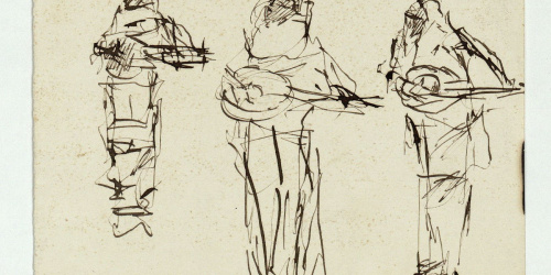 image for: Marià Fortuny - Estudi per al quadre «Músics àrabs» - Cap a 1872